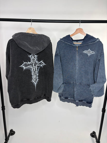 Calvary Zip Hoodie | Faith Collection
